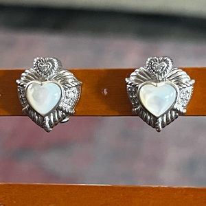 Judith Ripka vintage earrings.